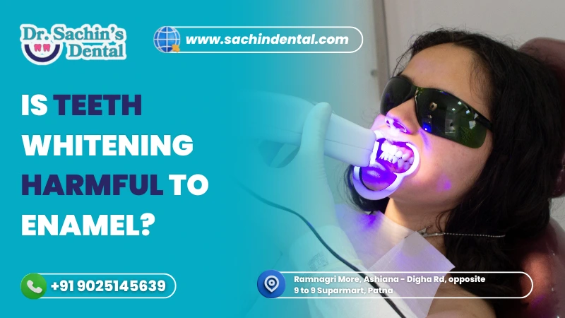 Is teeth whitening harmful to enamel